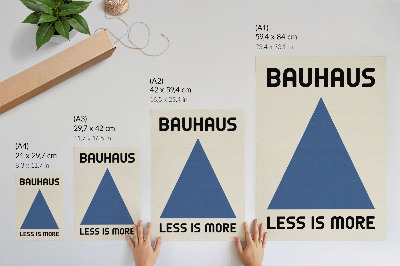 Arte de parede O estilo Bauhaus é dominado pela simplicidade geométrica.