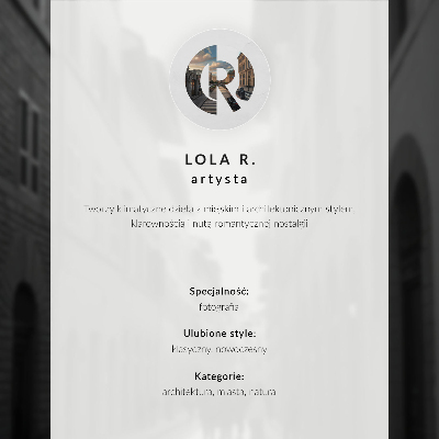 Poster decorativo Fotografia em preto e branco de uma rua com arquitetura.