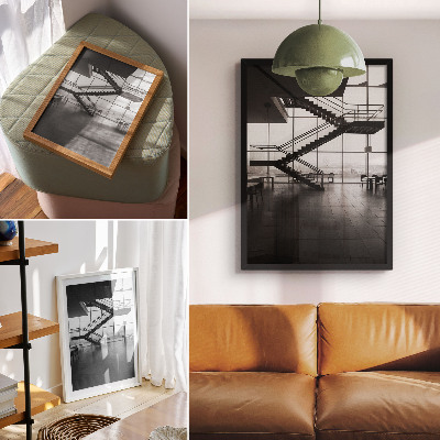 Poster para cozinha Escadas modernas com elegância geométrica