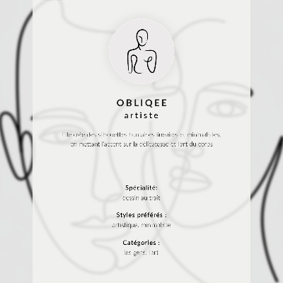 Impressão em tela Elegância minimalista na composição do contorno feminino