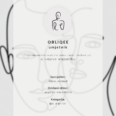 Impressão em tela Elegância minimalista na composição do contorno feminino