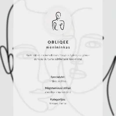 Impressão em tela elegância minimalista da silhueta feminina