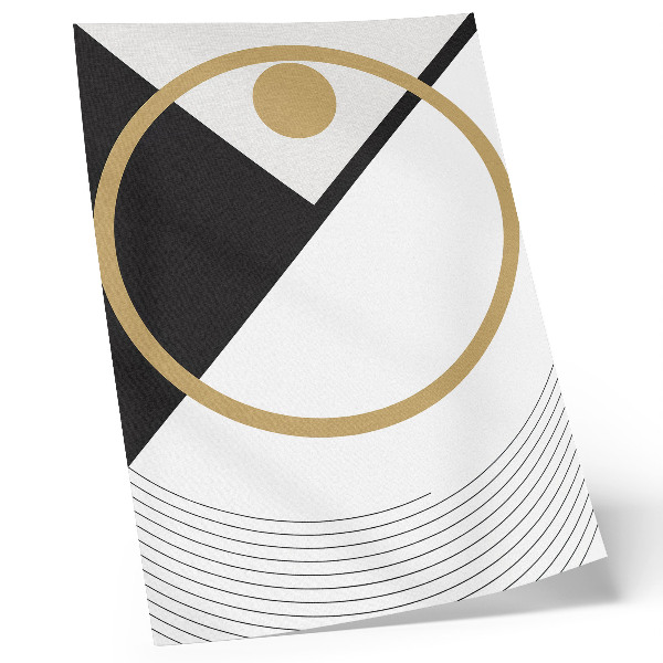 Poster para cozinha Padrão geométrico, cores contrastantes, estilo moderno