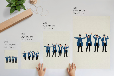 Poster decorativo Personagens modernos em estilo escandinavo