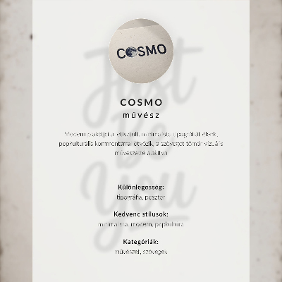 Poster decorativo Inscrição minimalista com motivo contrastante