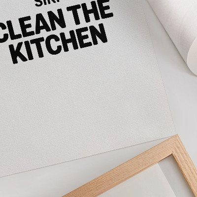 Poster decorativo Inscrição minimalista com motivo contrastante