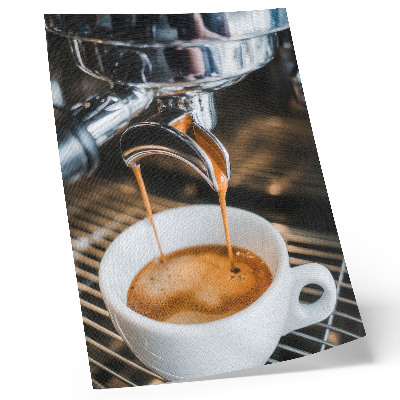 Poster decorativo bebida expressiva em copo branco modernidade