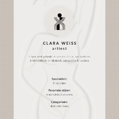 Poster para cozinha Silhueta delicada de um coelho com uma linha fina.