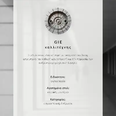 Arte de parede coluna elegante com anjo e arquitetura moderna