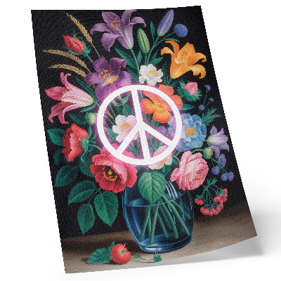 Poster decorativo Um buquê colorido de flores, símbolo da paz.
