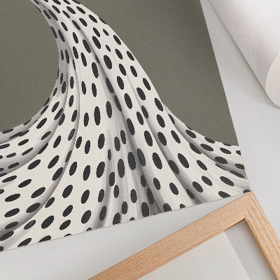 Poster decorativo Padrão minimalista com pontos pretos em fundo bege