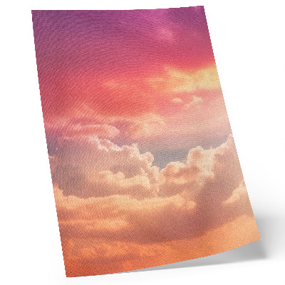 Poster decorativo Nuvens em tons pastel, pôr do sol tranquilo