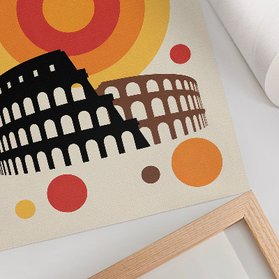Arte de parede Círculos Artísticos Retrô do Coliseu