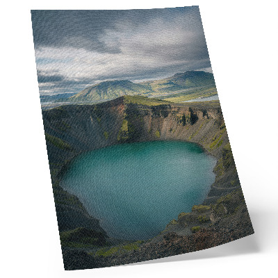 Poster decorativo Lago turquesa, montanhas, nuvens lindas