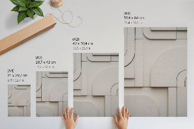 Impressão em tela Formas geométricas, composição moderna e elegância.