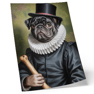 Poster para cozinha Imagem de um cachorro em traje renascentista