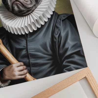 Poster para cozinha Imagem de um cachorro em traje renascentista