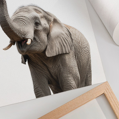 Poster para cozinha Elefante com uma bolha de humor moderno e gentileza