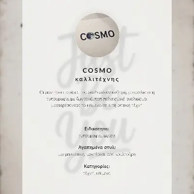 Poster para cozinha letras pretas sobre fundo branco com layout simples