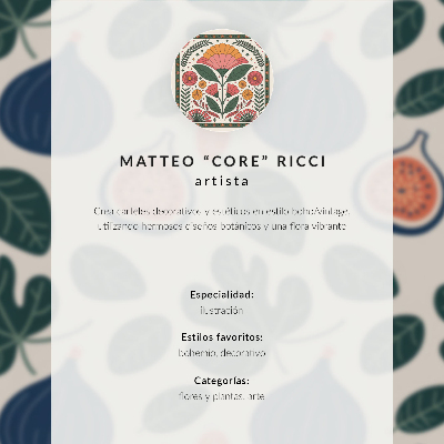 Poster decorativo Fundo cinza alaranjado com folhas escuras em estilo moderno.