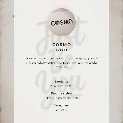 Poster para cozinha com texto humorístico em estilo minimalista de alto contraste