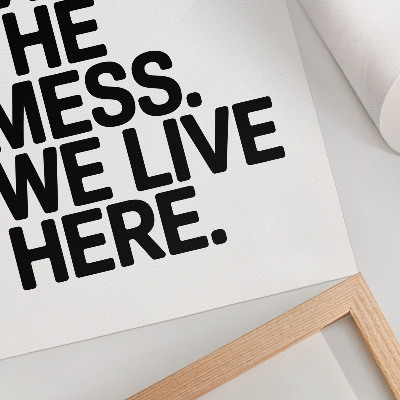 Poster para cozinha Texto humorístico, estilo minimalista, contraste