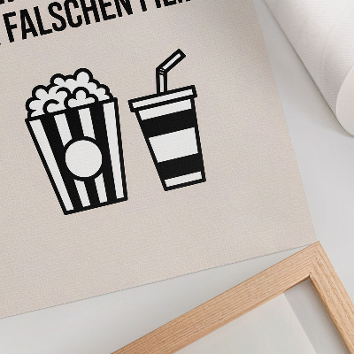 Poster decorativo Iconografia de texto significativa, cinema, fundo bege