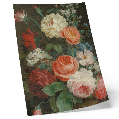 Poster decorativo Flores coloridas em um estilo clássico de pintura