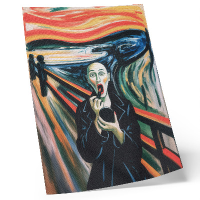 Poster decorativo Figura expressiva, cores vibrantes, linhas dinâmicas