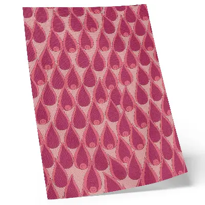 Arte de parede gotas rosas com padrão dinâmico repetitivo