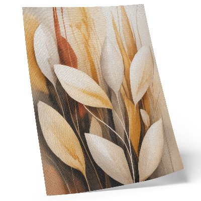 Arte de parede Folhas elegantes, simplicidade e harmonia de cores.