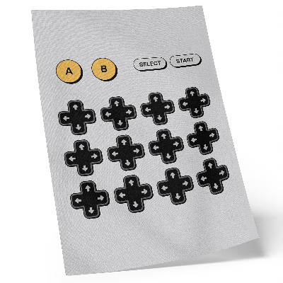 Poster para cozinha Controle de jogo minimalista, retrô e moderno