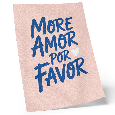 Poster decorativo Letras expressivas em forma de coração sobre um fundo pastel.