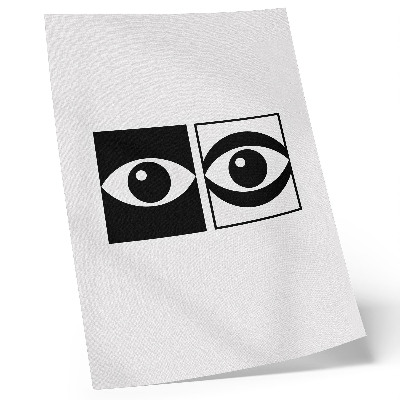 Arte de parede Olhos em preto e branco, simetria moderna, contraste