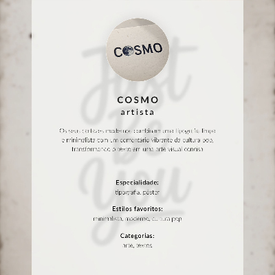 Poster para cozinha Fundo rosa com letras brancas em estilo moderno