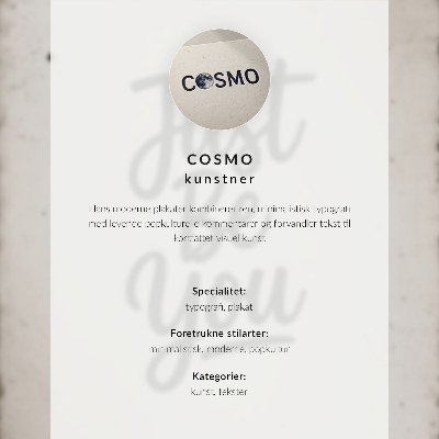 Poster para cozinha Fundo rosa com letras brancas em estilo moderno