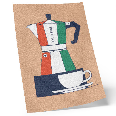 Arte de parede Cafeteria colorida, cores italianas, ambiente moderno