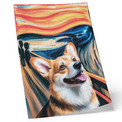 Poster decorativo Cores vibrantes, contrastes marcantes, cachorro fofo
