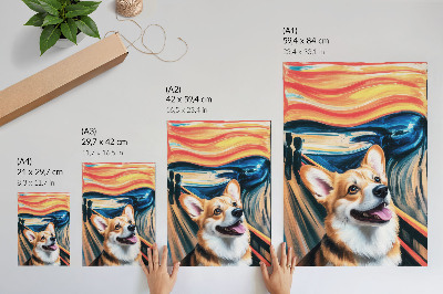 Poster decorativo Cores vibrantes, contrastes marcantes, cachorro fofo
