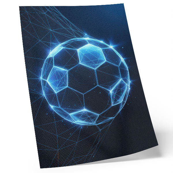 Poster para cozinha Linhas geométricas e luzes em forma de bola digital