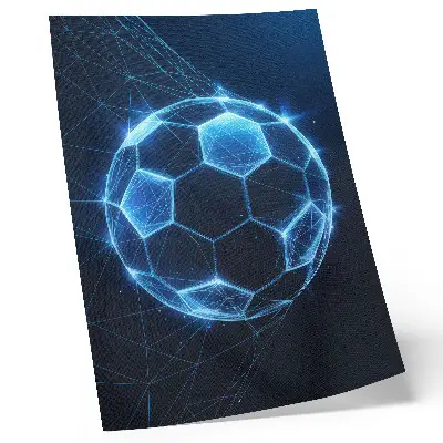 Poster para cozinha com linhas geométricas e luzes em forma de bola