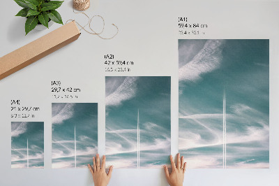 Poster para cozinha Raio de céu azul, liberdade, inspiração