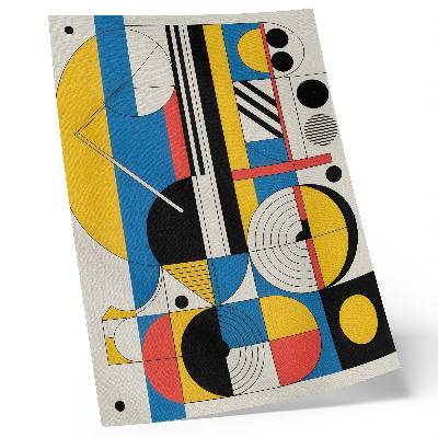 Poster para cozinha Padrões geométricos em cores contrastantes