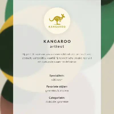 Poster para cozinha com padrões geométricos em cores contrastantes