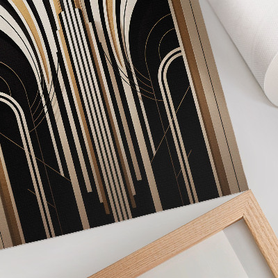 Poster para cozinha Elegância dos arcos modernos, contraste Art Déco