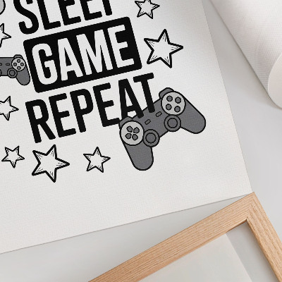 Impressão em tela Pads com inscrição de estrelas em estilo minimalista moderno