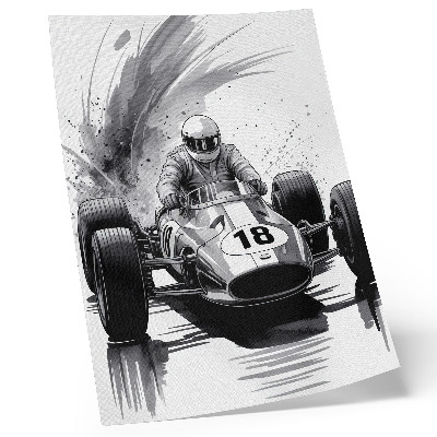 Arte de parede Contraste de dinâmica automotiva em corridas