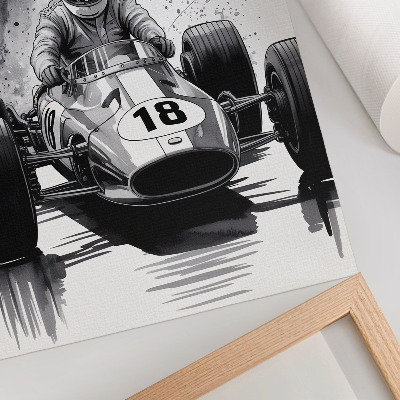 Arte de parede Contraste de dinâmica automotiva em corridas