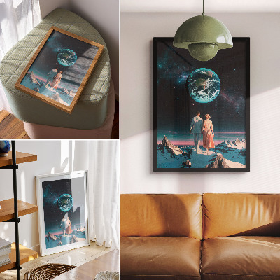 Arte de parede Espaço e pessoas, beleza, espaço, possibilidades ilimitadas
