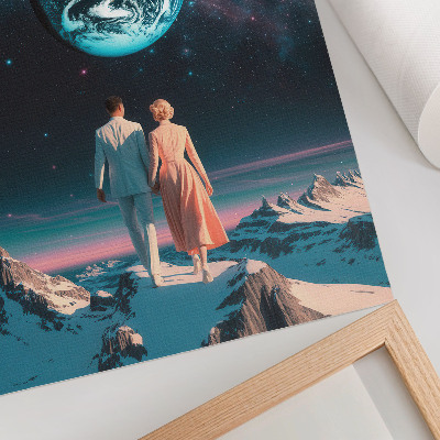 Arte de parede Espaço e pessoas, beleza, espaço, possibilidades ilimitadas
